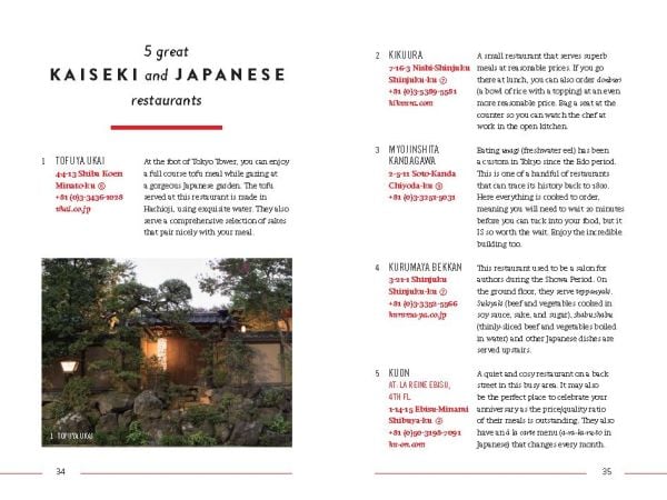 Book cover of The 500 Hidden Secrets of Tokyo, with a couple in boat on Imperial Palace moat, rowing beneath pink blossom trees. Published by Luster Publishing.