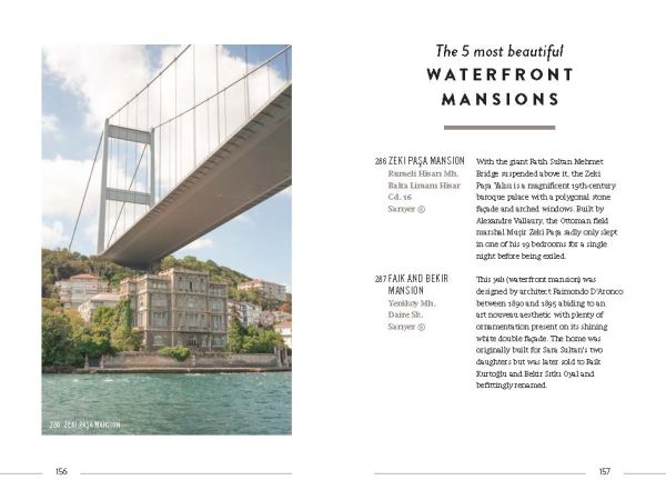 Moda Pier surrounded by sea, on cover of 'The 500 Hidden Secrets of Istanbul', by Luster Publishing.