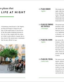 Guide book cover of The 500 Hidden Secrets of Valencia, with corner of building with blue and orange vertical slats. Published by Luster Publishing.