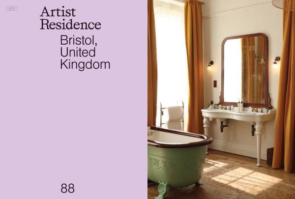 Book cover of Pauline Egge's Design Stays: Europe's Most Inspiring Hotels and Guesthouses, Handpicked by Petite Passport, with a room with bathtub and chair. Published by Luster Publishing.