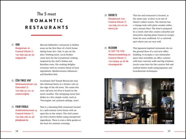 Book cover of Derek Blyth's The 500 Hidden Secrets of Ghent, with the columned Museum of the Fine Arts. Published by Luster Publishing.