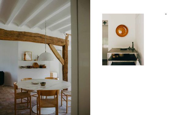 Book cover of Peter Ivens - Houses, with an interior room with dark wood wall cupboards with crockery. Published by Luster Publishing.