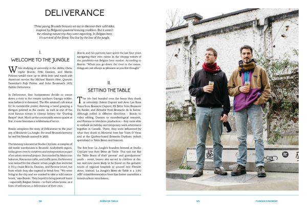 Book cover of Hidden Beers of Belgium, with a hand holding a glass under beer barrel with flowing pale liquid. Published by Luster Publishing.