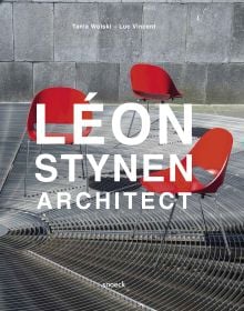 The BP Building, Antwerp, on cover of 'Léon Stynen Architect', by Exhibitions International.