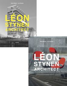 The BP Building, Antwerp, on cover of 'Léon Stynen Architect', by Exhibitions International.