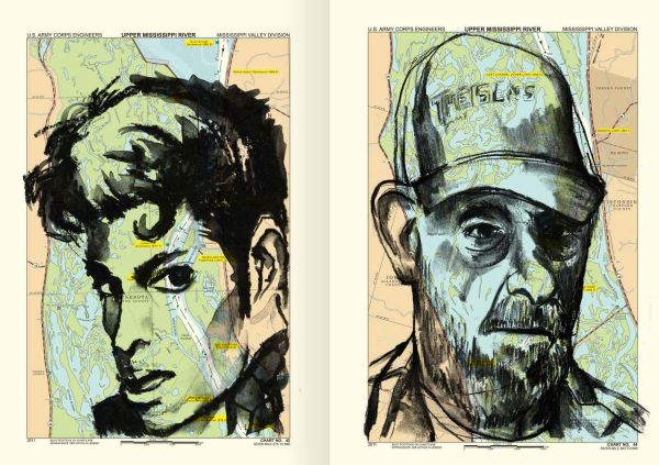 Book cover of Southwind, with a hand-drawn map of the American south, with New Orleans. Published by Exhibitions International.