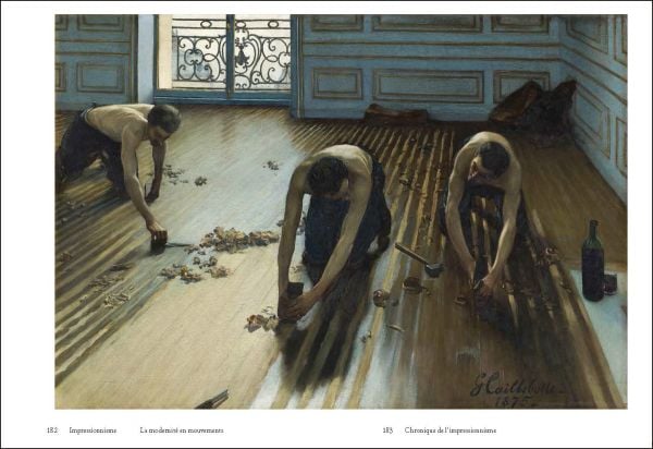 Book cover of Impressionism: Pathways to Modernity, featuring an impressionist landscape painting by Claude Monet, of trees over a river. Published by Exhibitions International.