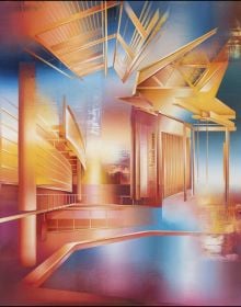Book cover of CRUS, Martin Kobe, Mirjam Völker, Robert Seidel, Titus Schade, featuring four photos of landscape and architectural paintings. Published by Waanders Publishers.