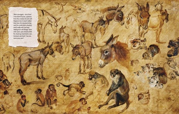 Book cover of The Christmas story as told by HeeHaw, the donkey, with a donkey and a bright moon above. Published by Waanders Publishers.