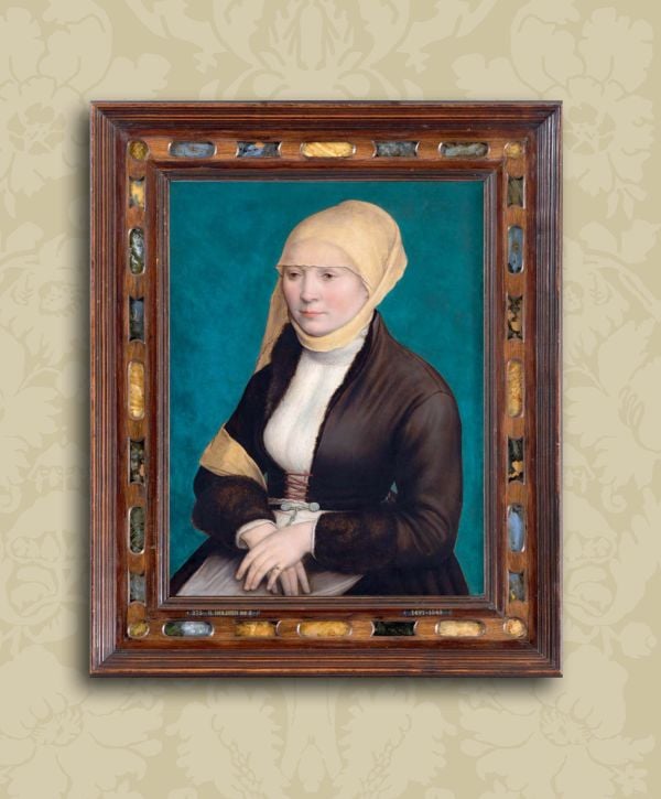 Book cover of Pen Meets Paint, 200 Years Mauritshuis, 200 Writers, 200 Paintings, with a reflection of historical building in river. Published by Waanders Publishers.