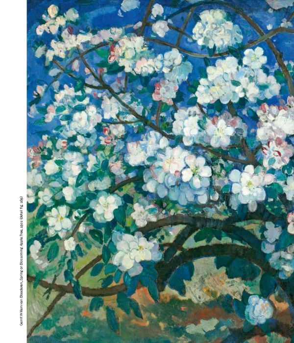 Book cover of Van Gogh, Cézanne, Le Fauconnier: & the Bergen School, with a painting of field with a pyramid of corn. Published by Waanders Publishers.