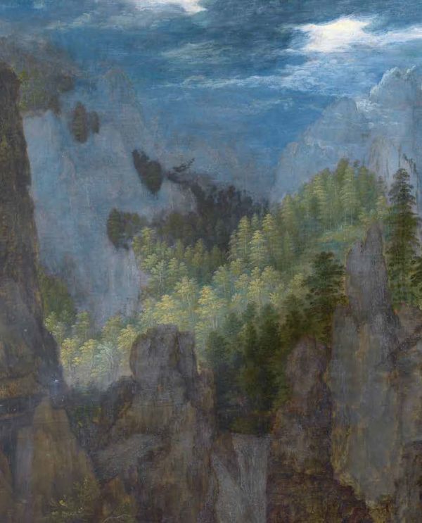 Book cover of Roelant Savery’s Wondrous World, with a painting of a cockatoo perched on a tree branch. Published by Waanders Publishers.