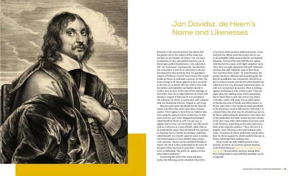 Slipcase of two volumes of Jan Davidsz. de Heem exhibition catalogue, with a painting of a vase of flowers. Published by Waanders Publishers.