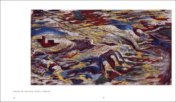 Book cover of Jaap van den Ende: Contradiction and Coherence, with abstract and landscape paintings. Published by Waanders Publishers.