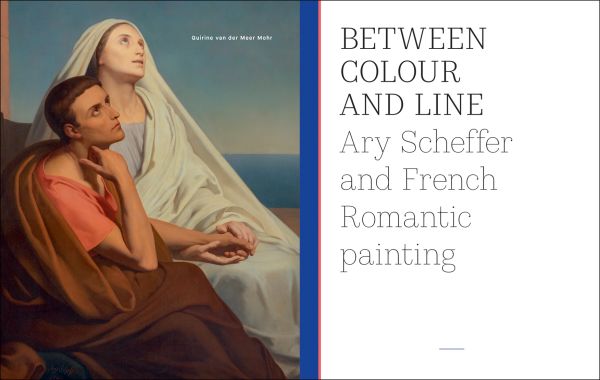 Book cover of Liberté! Ary Scheffer and French Romanticism, with detail of painting titled Scene from the Days of July. Published by Waanders Publishers.