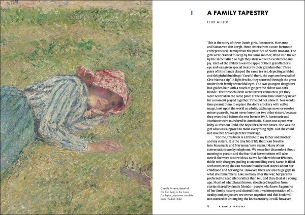 Book cover of The Girl in the Grass: The Tragic Fate of the Van den Bergh Family and the Search for a Painting, featuring the 1882 painting by Camille Pissarro. Published by Waanders Publishers.