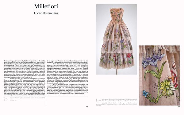 Book cover of Dior: A New Look, with a model wearing a cream jacket, black skirt and woven hat. Published by Waanders Publishers.