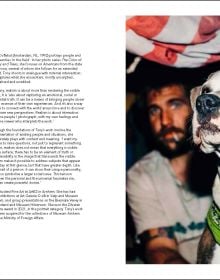 Book cover of Reality Check: 10 Year MORE, 10 Year Realism, featuring a painting of two figures wearing track suits, holding shopping bags. Published by Waanders Publishers.