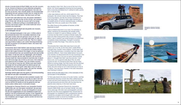 Book cover of Scarlett Hooft Graafland: Mesmerizing; featuring a figure standing in the desert, with two floating hats. Published by Waanders Publishers.