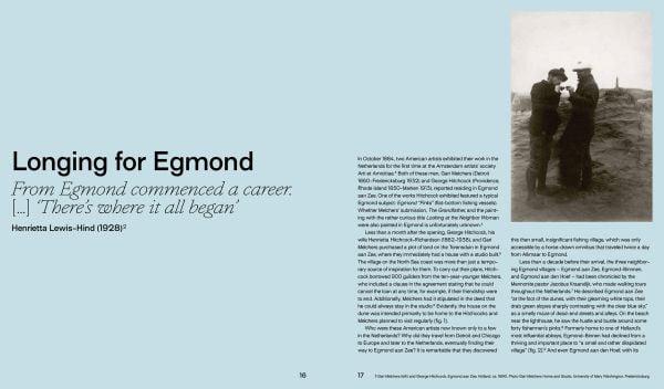 Book cover of Longing for Egmond:Gari Melchers and George Hitchcock Their Years in the Netherlands; featuring a painting of a woman holding a child. Published by Waanders Publishers.