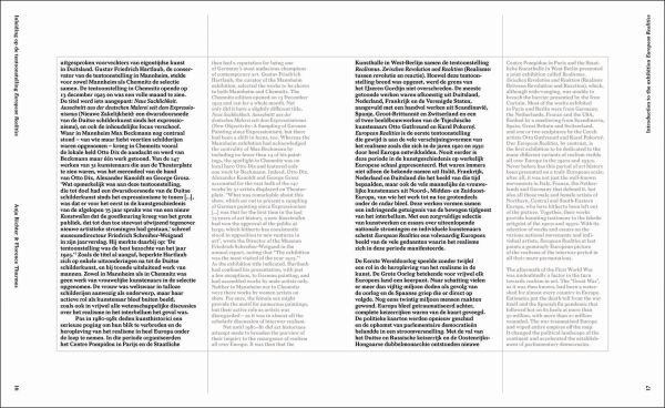 Book cover of European Realities; featuring a painting of woman, sitting on a sofa, wearing a cream dress. Published by Waanders Publishers.