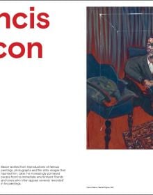 Book cover of London Calling: Francis Bacon, David Hockney, Paula Rego, Lucian Freud; featuring a portrait of figure with a cigarette in mouth. Published by Waanders Publishers.