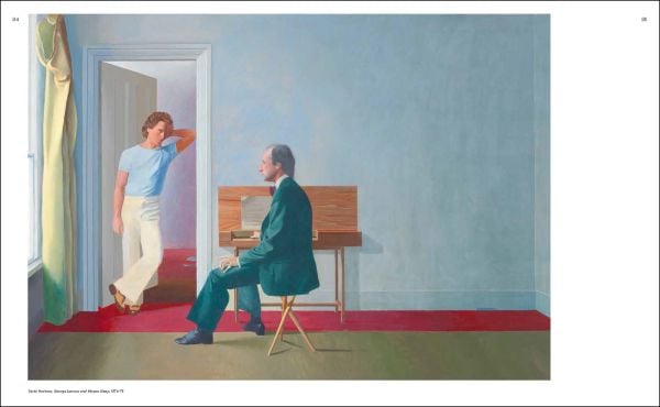 Book cover of London Calling: Francis Bacon, David Hockney, Paula Rego, Lucian Freud; featuring a portrait of figure with a cigarette in mouth. Published by Waanders Publishers.