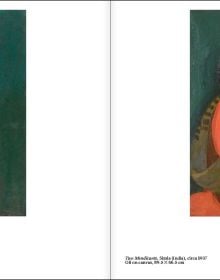 Book cover of Amrita Sher-Gil: Icon of Modern Art in India; featuring a painting of woman with long brown hair. Published by Waanders Publishers.