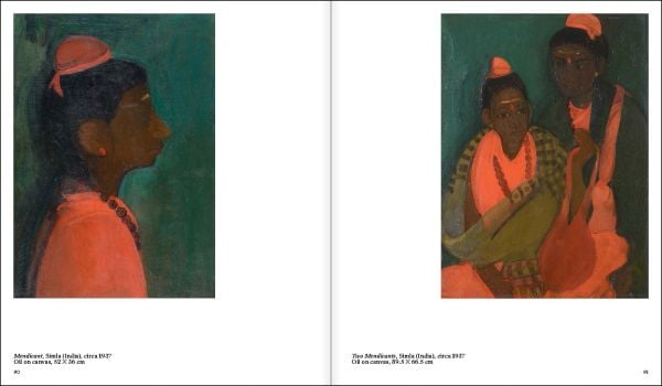 Book cover of Amrita Sher-Gil: Icon of Modern Art in India; featuring a painting of woman with long brown hair. Published by Waanders Publishers.
