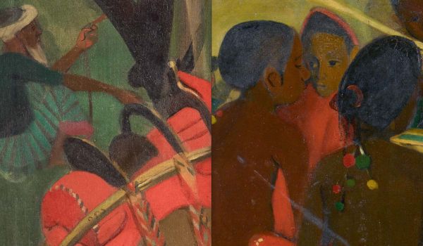 Book cover of Amrita Sher-Gil: Icon of Modern Art in India; featuring a painting of woman with long brown hair. Published by Waanders Publishers.