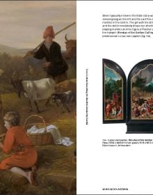Book cover of At Home with Jan Steen; with a painting featuring two figures looking at a book. Published by Waanders Publishers.