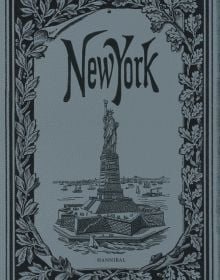 New York Empire State Building on gray cover of 'New York, A Photographic Journey', by Hannibal Books.
