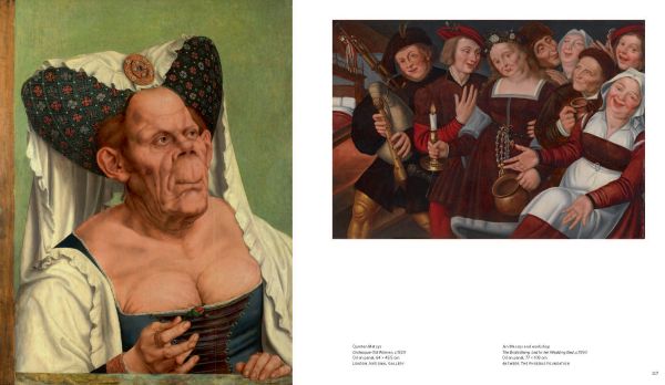 Book cover of Fools & Folly in Flemish Art, featuring an oil painting by Frans Verbeeck, titled 'Portrait of a jester', ca. 1550. Published by Hannibal Books.