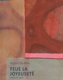 Book cover Feue La Joyeuseté/Works on Paper: Arpaïs Du Bois, featuring a painting on paper. Published by Hopper&Fuchs.