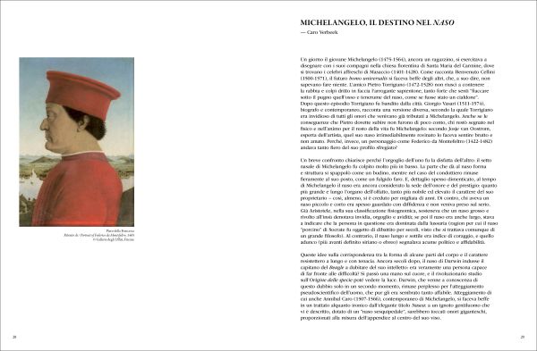 Book cover of Nasi Per L'Arte: Joanna De Vos & Melania Rossi, featuring a figure with a nosebleed pushing their face against a reflective surface. Published by Hopper&Fuchs.