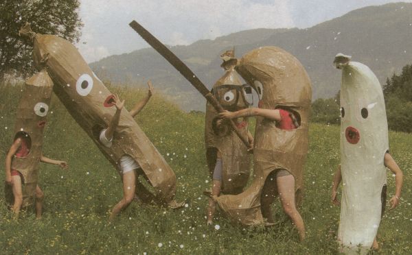 Book cover of Graphic Design of Scheld’Apen, with strips of bold, colorful graphic posters. Published by Hopper&Fuchs.