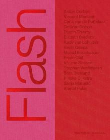 Flash in large red font on left half of pink cover, list of names in red font on right half of red cover, by Hannibal Books.