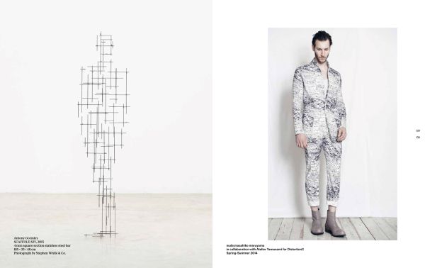 Book cover of Mirror Mirror, Fashion & the Psyche, with a portrait of female on magazine page with folds skewing face. Published by Hannibal Books.