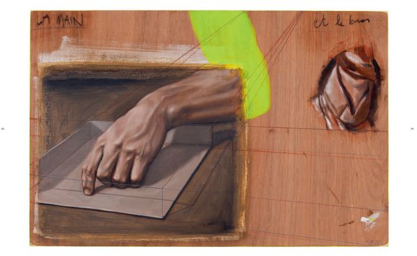 Book cover of Gideon Kiefer – 3007 A.D.—4897 A.D, featuring a painting of white bust in orange cat balaclava. Published by Hannibal Books.