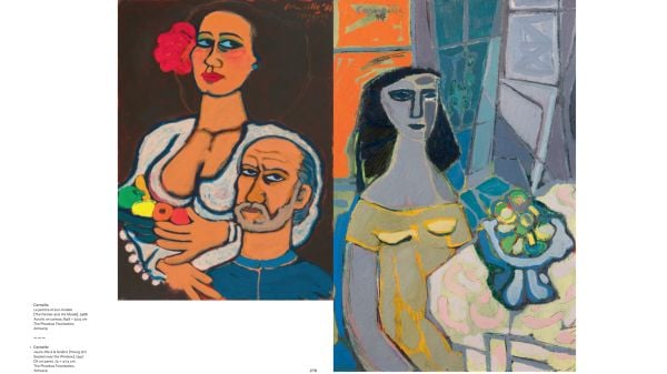 Book cover of COBRA, with a collage artwork in gouache titled 'Carnaval', 1951, by Karel Appel. Published by Hannibal Books.