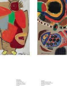 Book cover of COBRA, with a collage artwork in gouache titled 'Carnaval', 1951, by Karel Appel. Published by Hannibal Books.