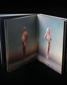 Back of nude white female with arms outstretched, rotated to right, on cover of 'Lightness', by Hannibal Books.