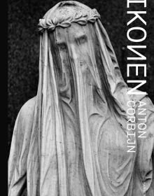 Book cover of Ikonen, featuring a cemetery statue of 'Veiled Widow' in Vienna, Austria. Published by Hannibal Books.