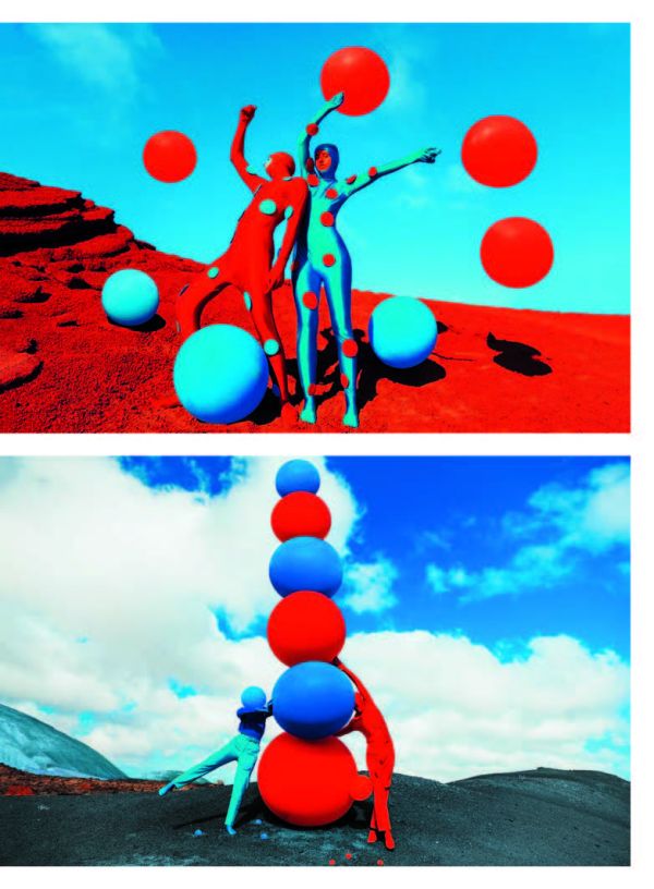 Book cover of The Endless Coloured Ways, featuring a nude female holding baby, sitting on a stool covered with brightly-coloured floral rug. Published by Hannibal Books.