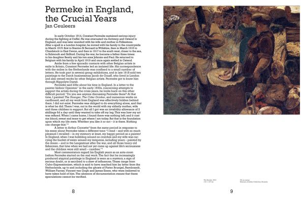 Book cover of Constant Permeke, with a portrait sketch of figure asleep. Published by Hannibal Books.