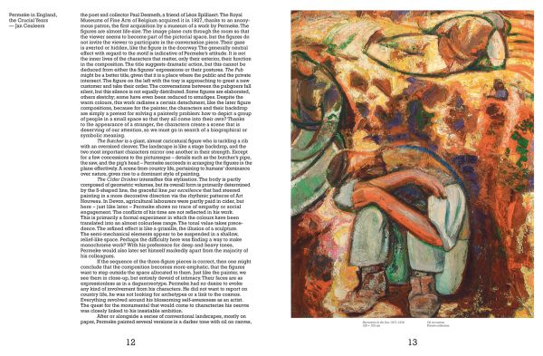 Book cover of Constant Permeke, with a portrait sketch of figure asleep. Published by Hannibal Books.