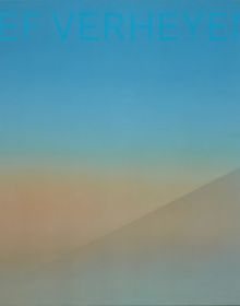 Book cover of Jef Verheyen: Window on Infinity, with a landscape painting with blue sky and sand below. Published by Hannibal Books.