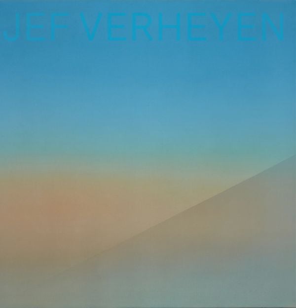Book cover of Jef Verheyen: Window on Infinity, with a landscape painting with blue sky and sand below. Published by Hannibal Books.