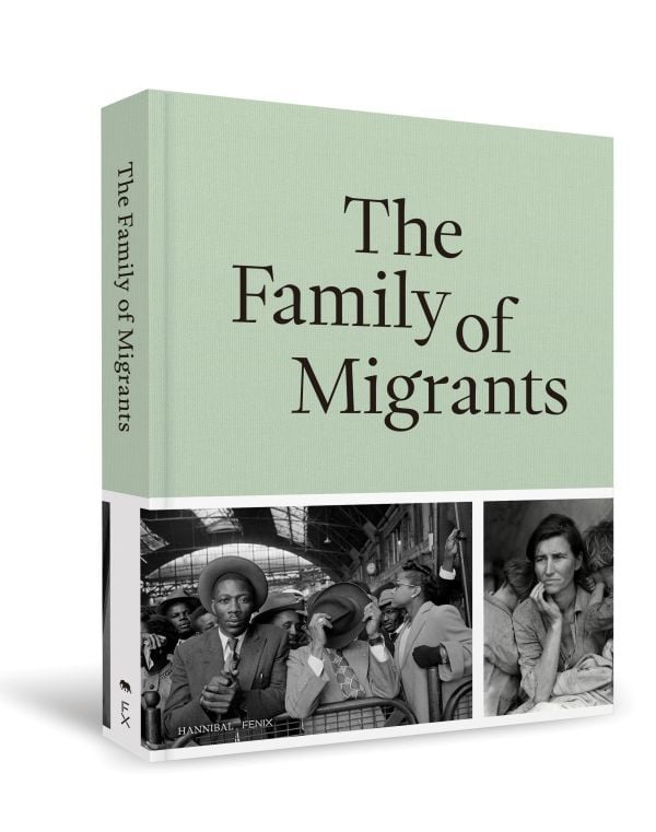Book cover of The Family of Migrants, featuring a portrait titled 'Migrant Mother', Nipomo, California, by Dorothea Lange. Published by Silvana.