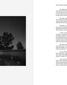 Black book cover of Bieke Depoorter's Blinked Myself Awake. Published by Hannibal Books.